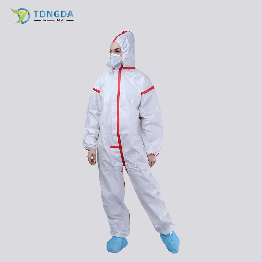 Disposable Striped Coverall