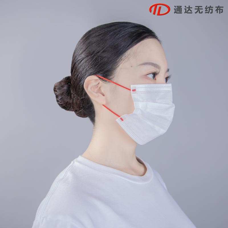 三层彩色耳绳口罩