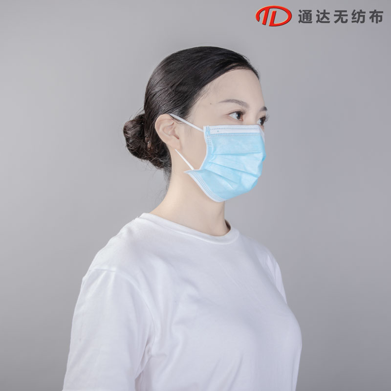 医用包边蓝色三层口罩