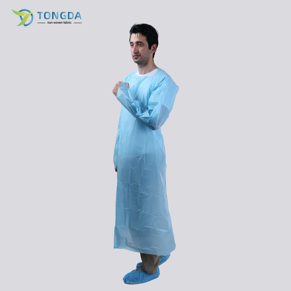 Disposable CPE gown