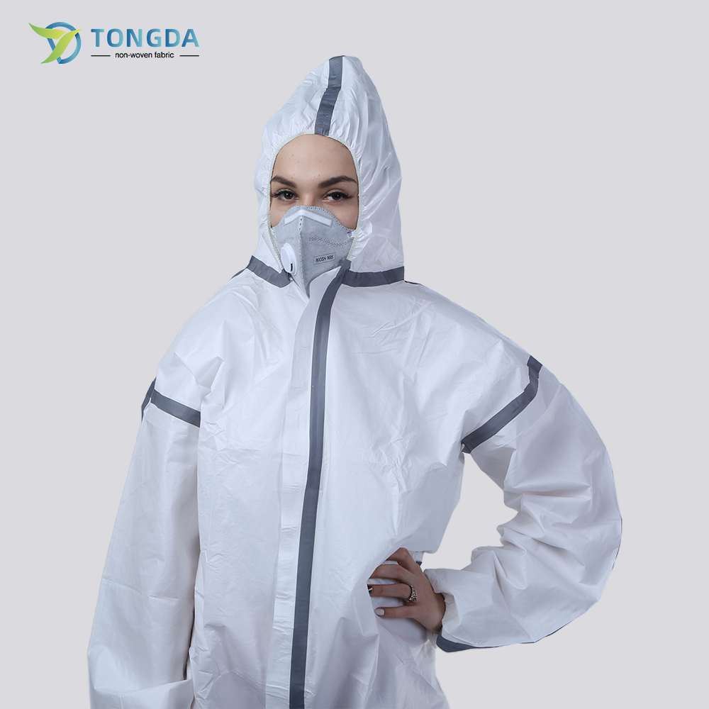 Disposable Striped Coverall