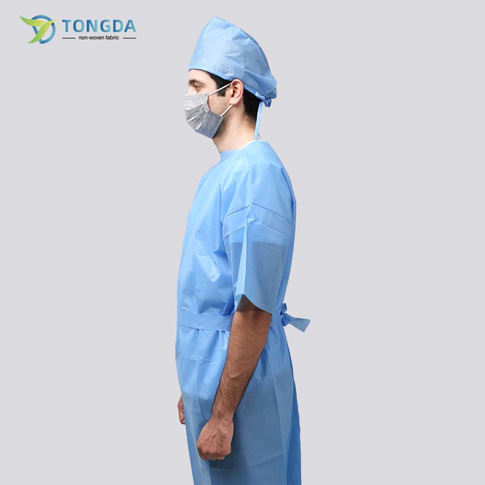 Disposable Short-Sleeved Surgical Gown