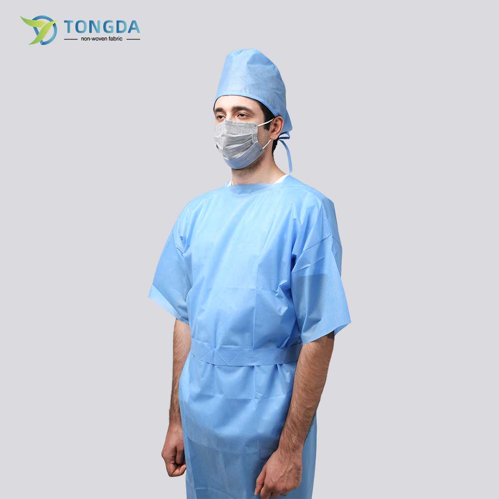 Disposable Short-Sleeved Surgical Gown