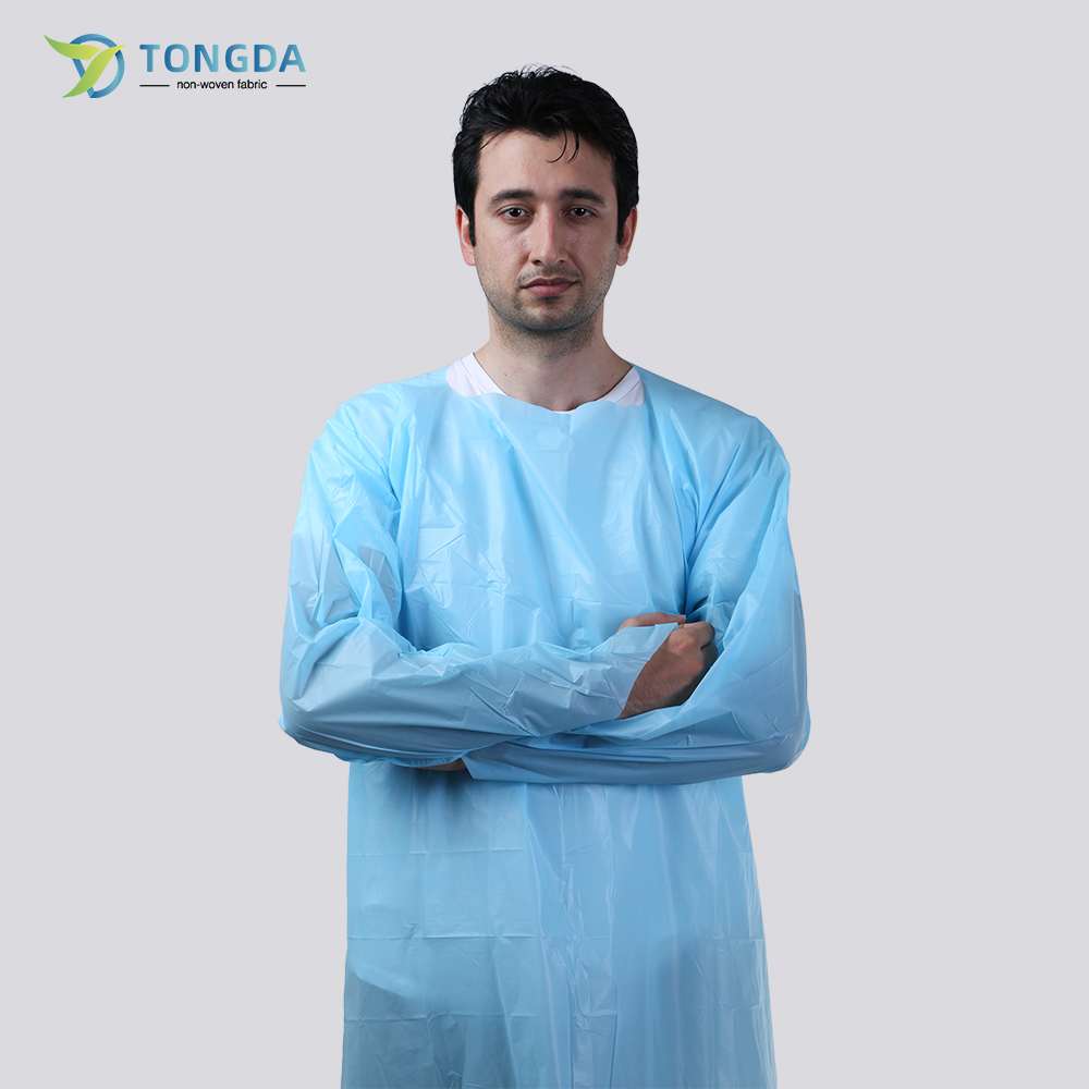 Disposable CPE gown