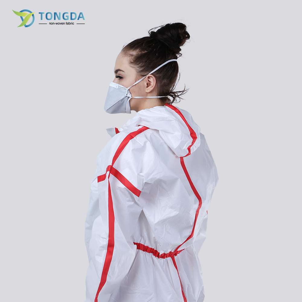 Disposable Striped Coverall