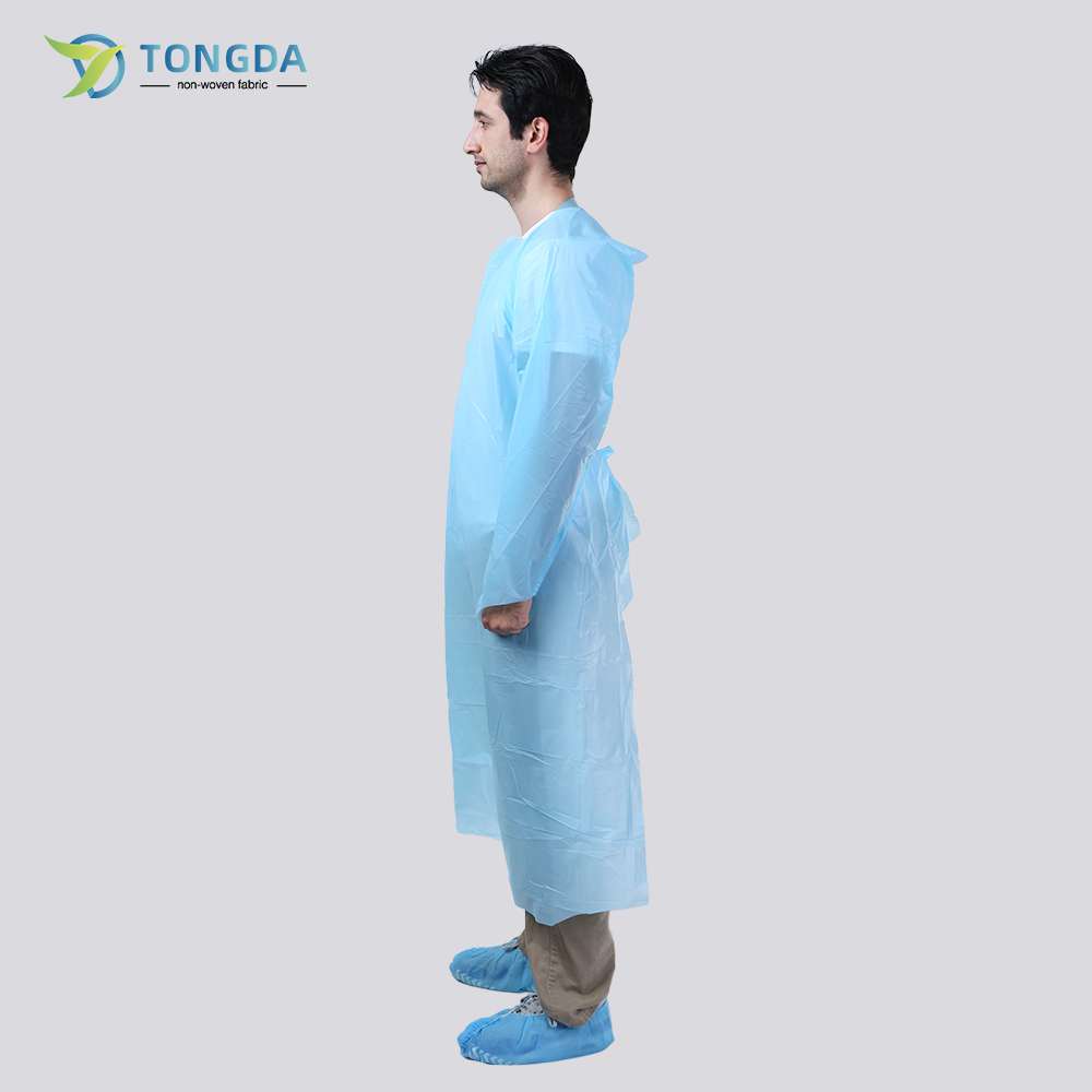 Disposable CPE gown