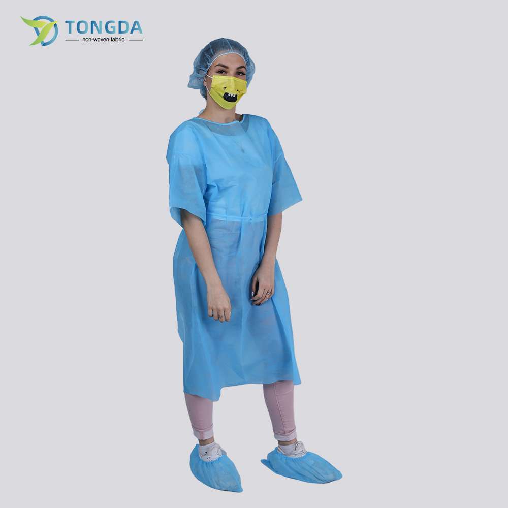 Disposable Short-sleeved Isolation Gown