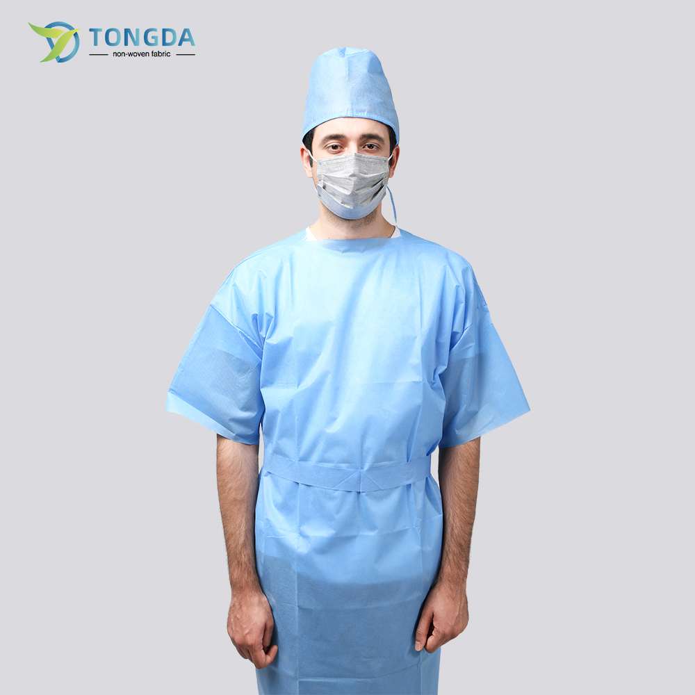 Disposable Short-Sleeved Surgical Gown